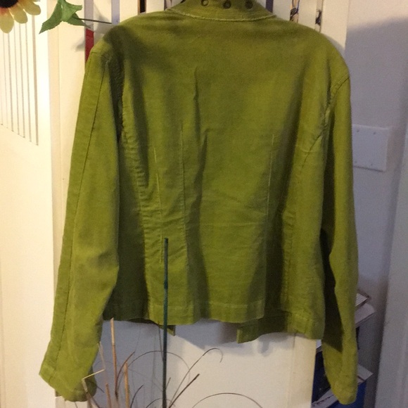Chico’s Lime Corduroy Jacket - Picture 6 of 8